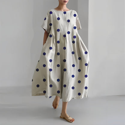 Jolanta | Codzienna kwiecista sukienka maxi