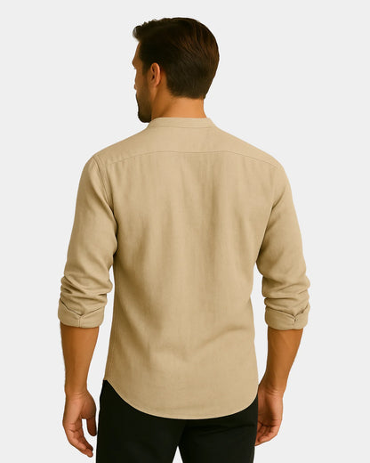 Marek – Lniana Koszula Khaki