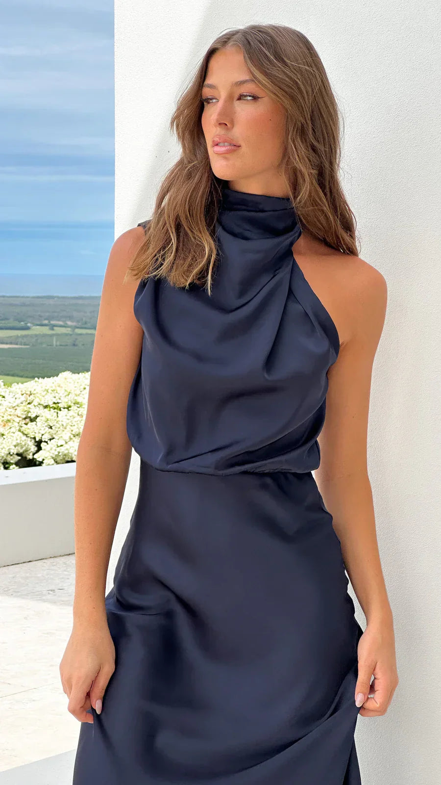 Sukienka midi Amara Satin Couture