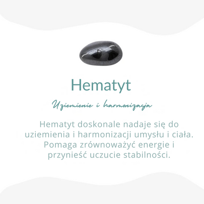Bransoletka Niebiańska / Bransoletka Z Labradoritu I Hematytu