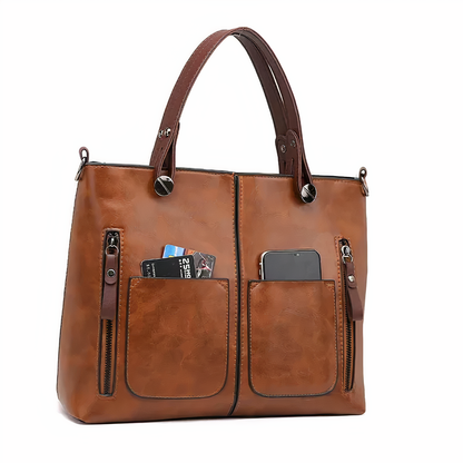 Rebecca | Skórzana torebka na ramię w stylu vintage