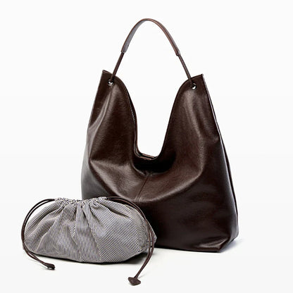 Elegancka skórzana torba Hobo