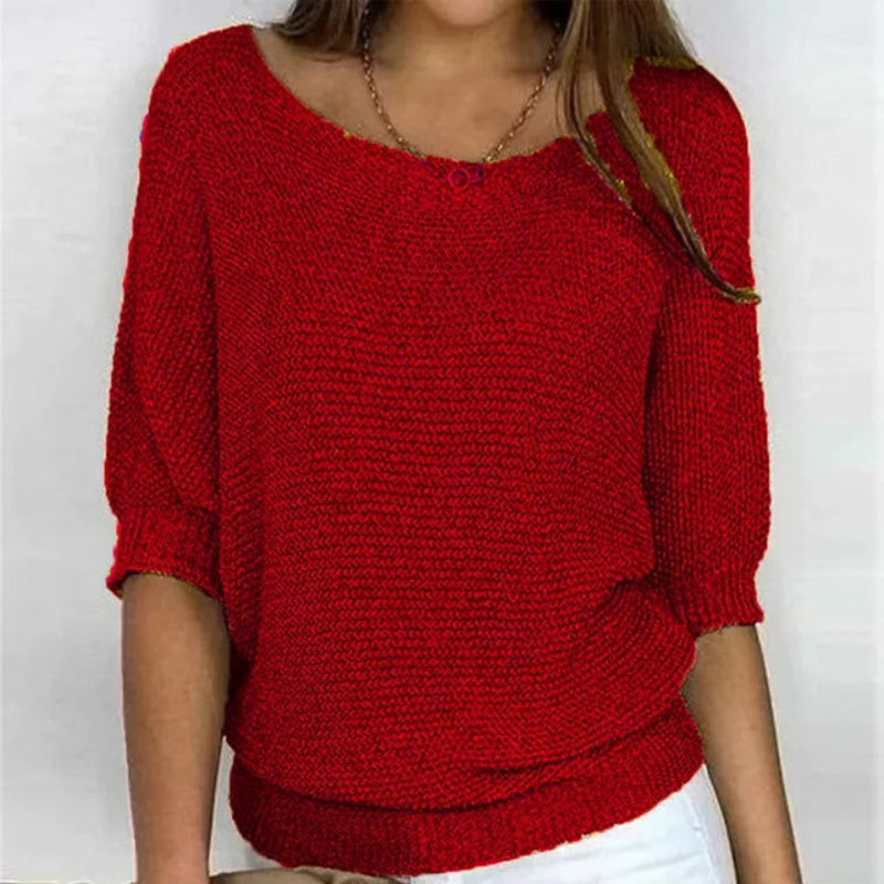 Matylda | Luźny dzianinowy top