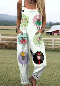 Halina – Artystyczny kombinezon vintage