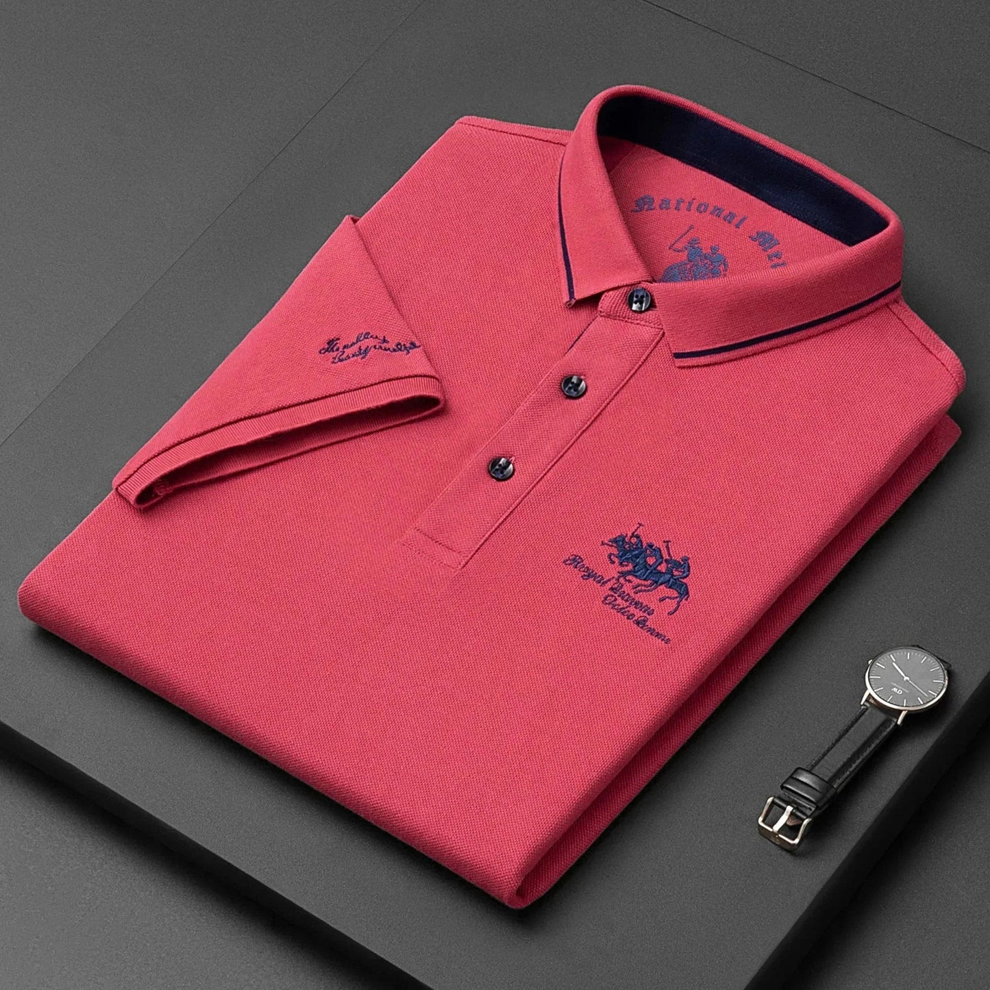 Haftowana koszulka polo Leonor