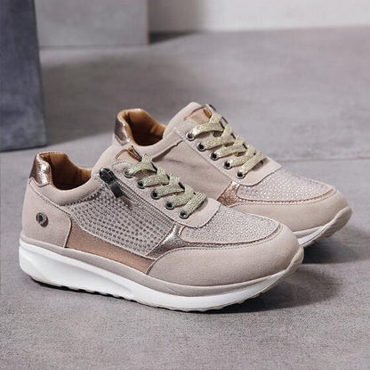 WIOLETTA – ortopedyczne sneakersy z suwakiem