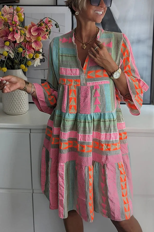 Wiktoria | Boho sukienka z falbanami