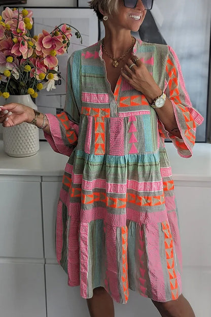 Wiktoria | Boho sukienka z falbanami