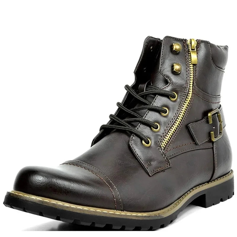 Damon | Skórzane sznurowane buty