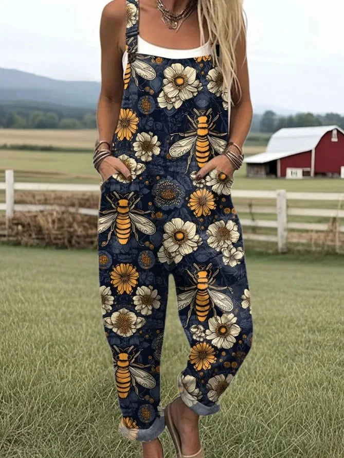 Halina – Artystyczny kombinezon vintage