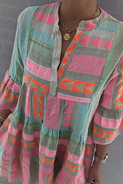 Wiktoria | Boho sukienka z falbanami