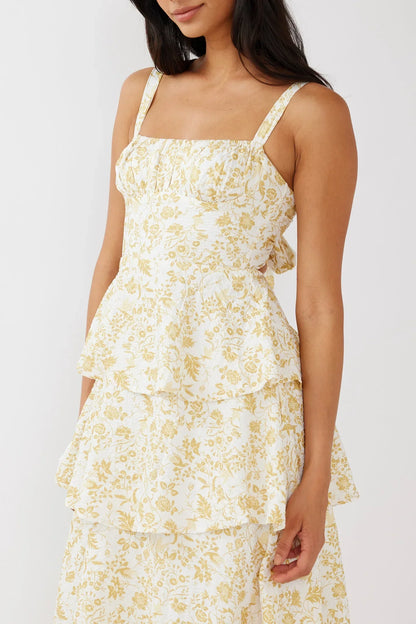 Sukienka maxi Naples w kwiaty