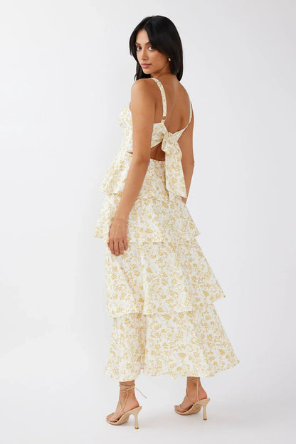 Sukienka maxi Naples w kwiaty