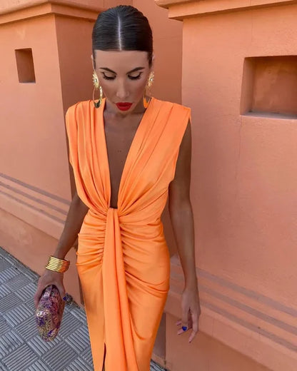 Aneta – Elegancka sukienka z plisami