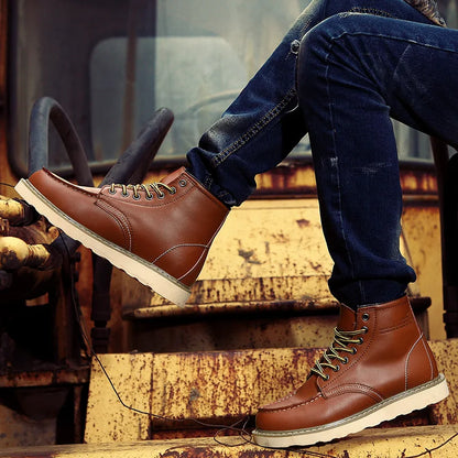 Sybren | Skórzane buty w stylu vintage