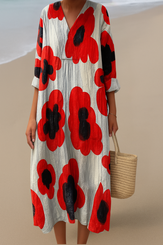 Kolorowa sukienka patchworkowa – Radosne kolory w artystycznym stylu