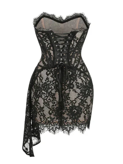 Ariana Gorsetowa Mini Sukienka – Czarna