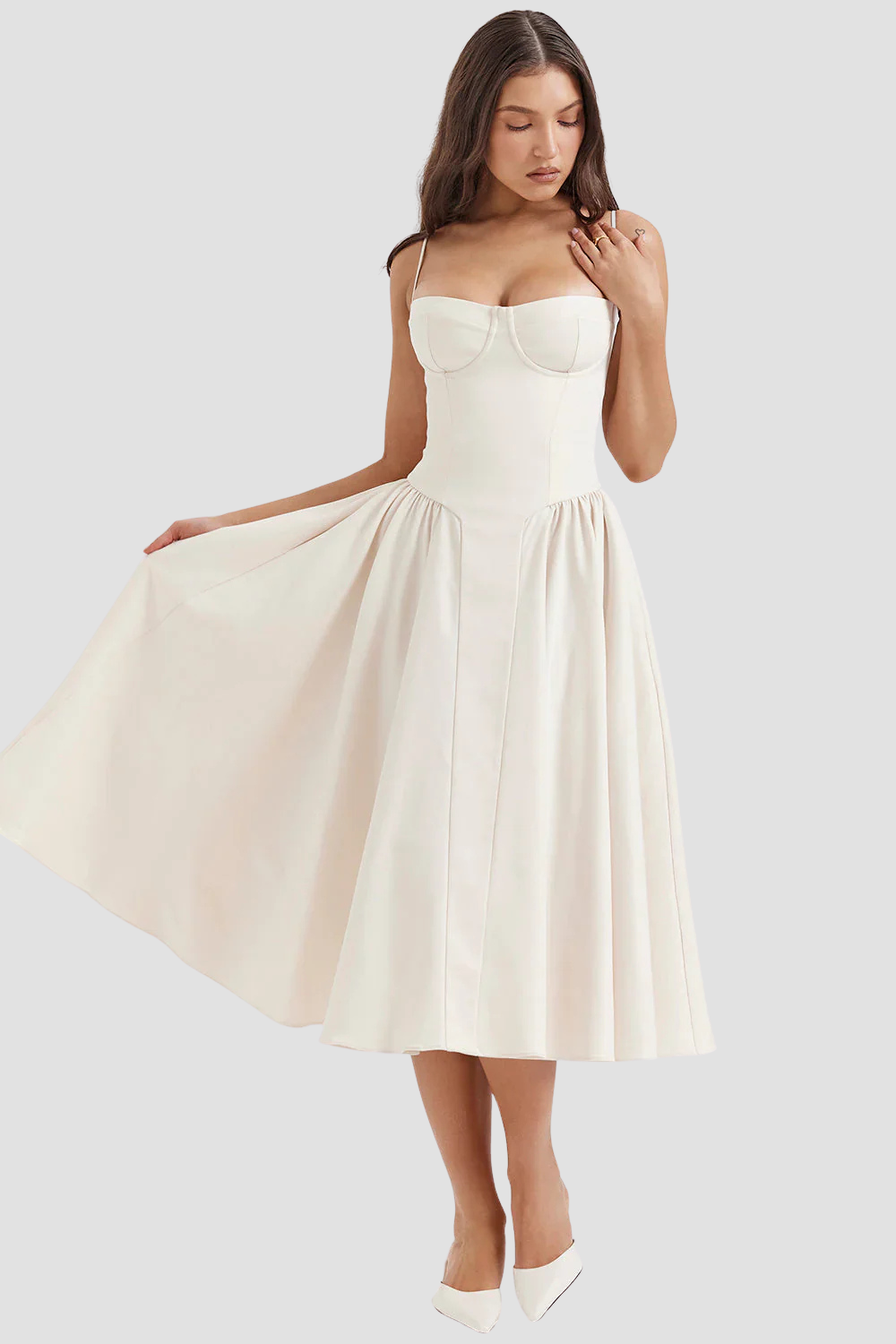 Letnia sukienka z gorsetem