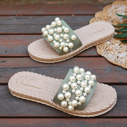 Perlina – Perłowe Płaskie Buty