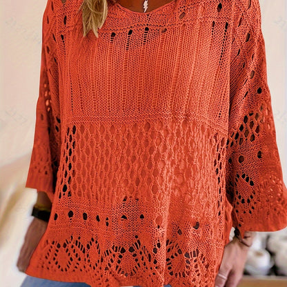 Klaudia – Plus Size Bluza Z Wycięciami