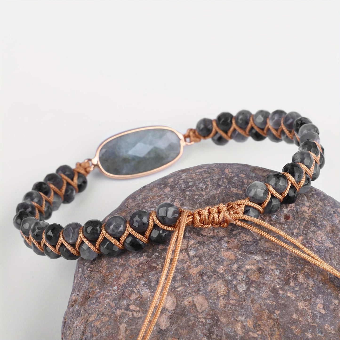 Kornelia - Bransoletka Labradoritowa Vintage