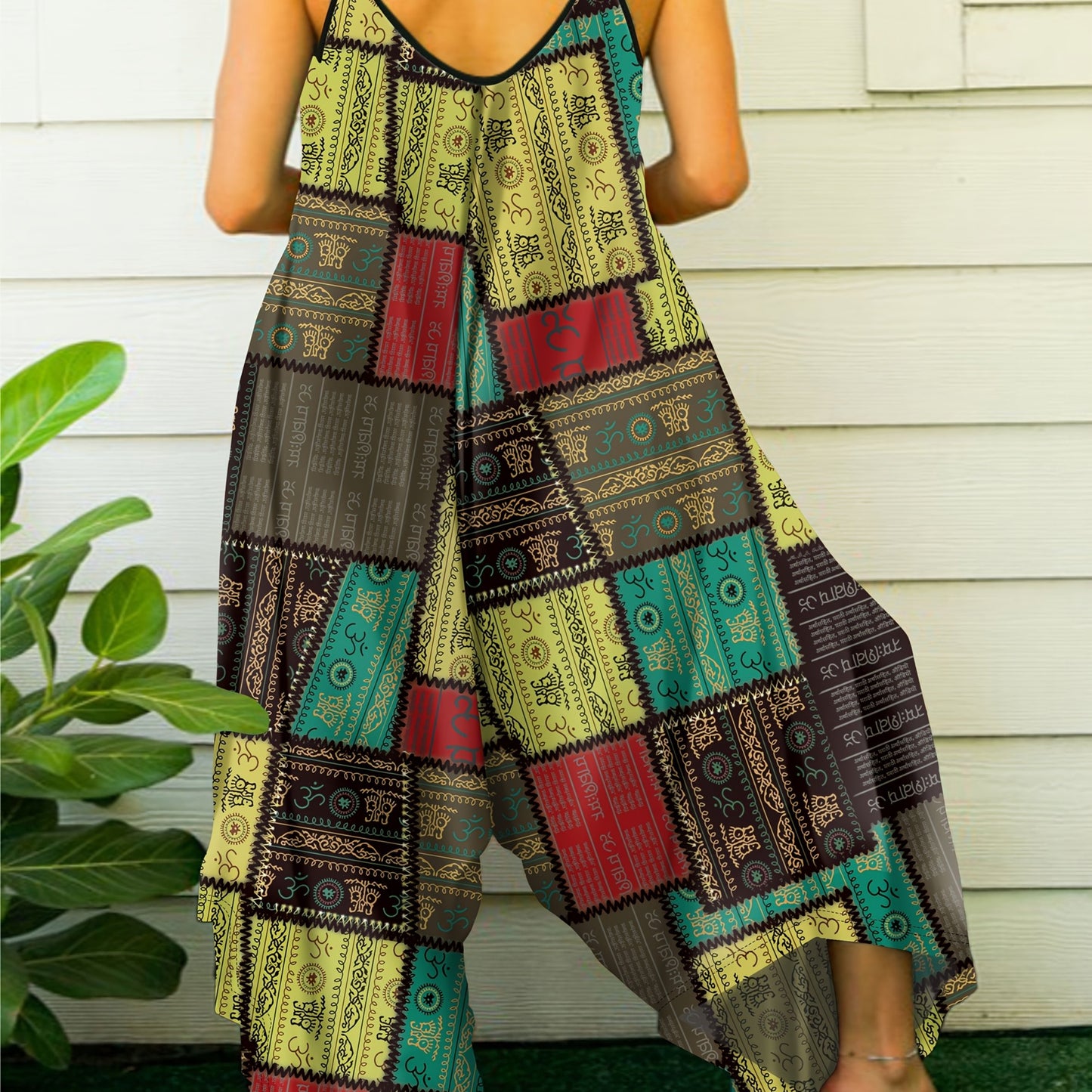 Zofia - Kombinezon Tie-Dye Geometryczny