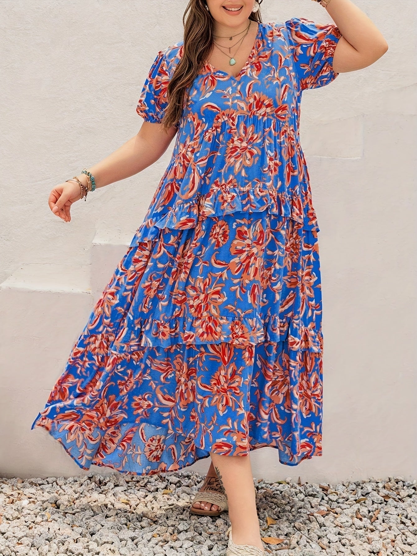 Sabina – Sukienka Boho Z Plisami