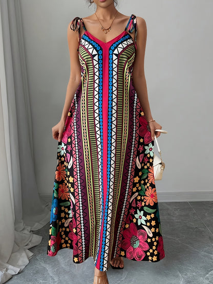 Helena – Sukienka Maxi Z Detalem Na Sznurku