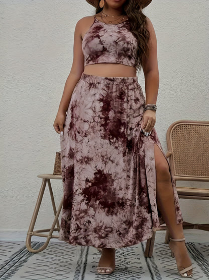 Agata - Wakacyjny Komplet Spódniczki Plus Size