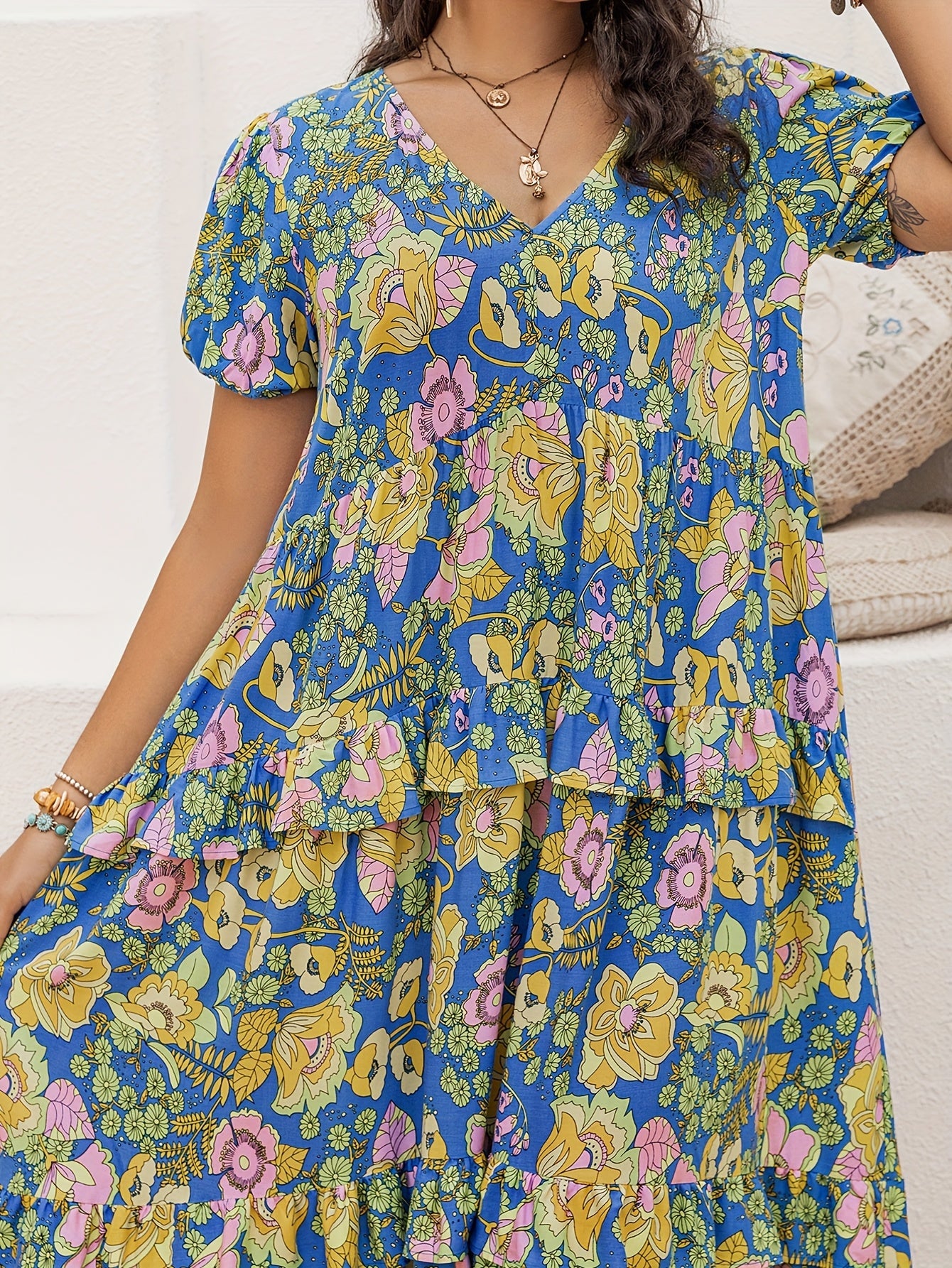 Sabina – Sukienka Boho Z Plisami