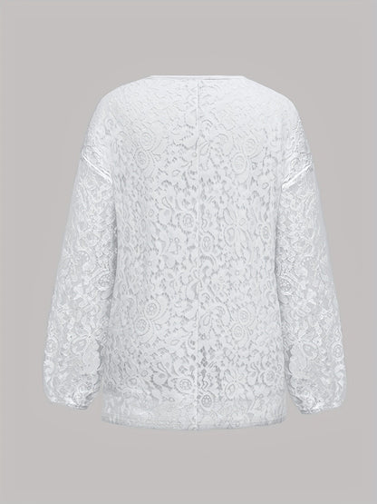 Patrycja – Sweter Z Koronką Plus Size