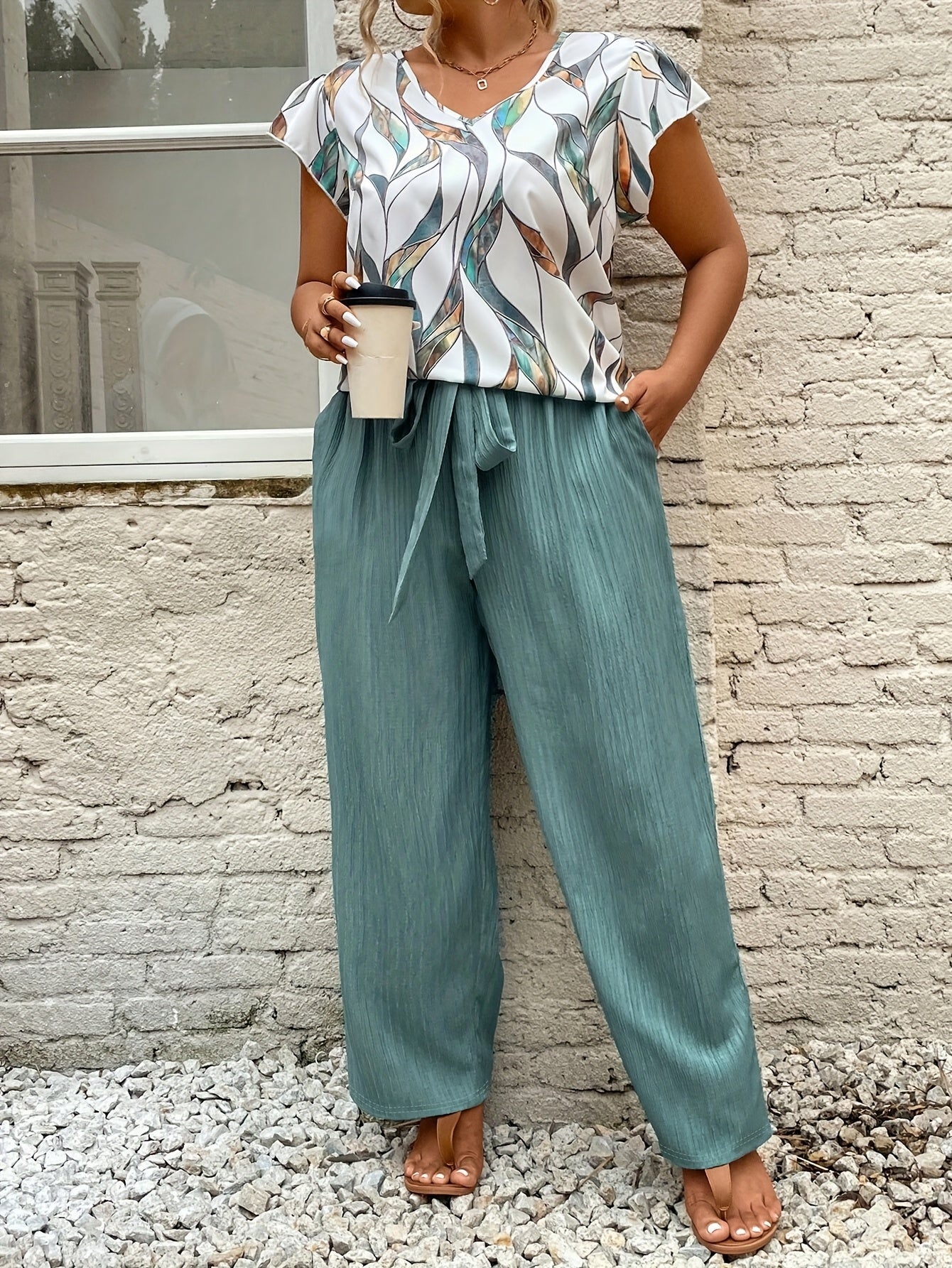 Lidia - Letni Zestaw Francuski Plus Size