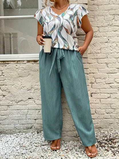 Lidia - Letni Zestaw Francuski Plus Size