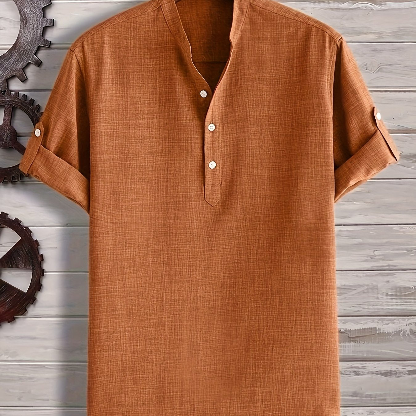 Karol - Pomarańczowy Henley