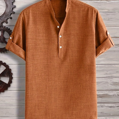 Karol - Pomarańczowy Henley