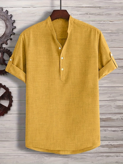 Karol - Pomarańczowy Henley