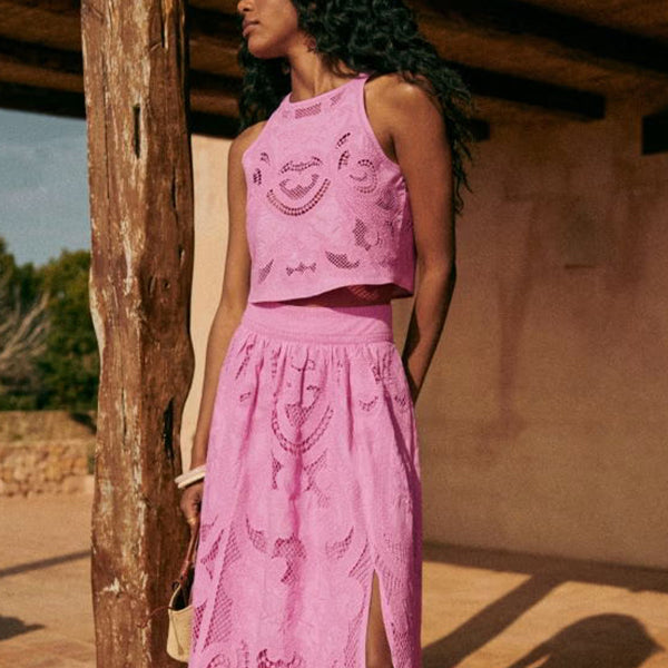 Lucille™ - Elegancka sukienka z delikatnym wzorem