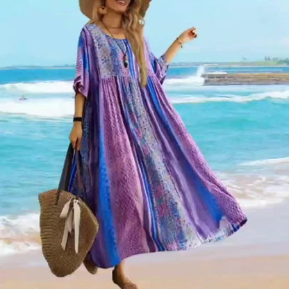 Honorata – Sukienka Maxi W Plemiennym Stylu