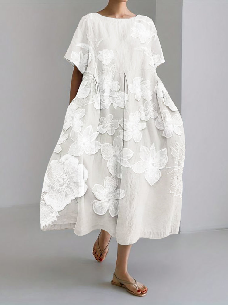 KAROLINA – Elegancka sukienka w kwiatowy wzór