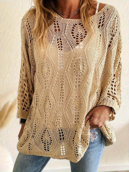 Klaudia – Ażurowy Top Plus Size