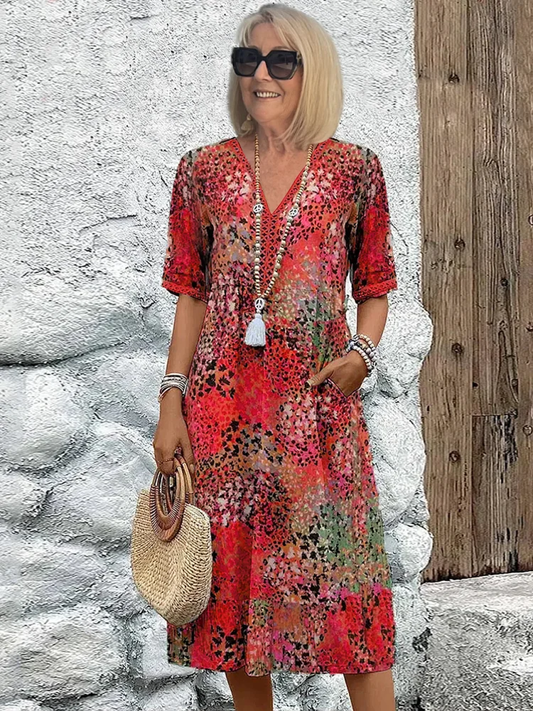 Beata – kolorowa sukienka