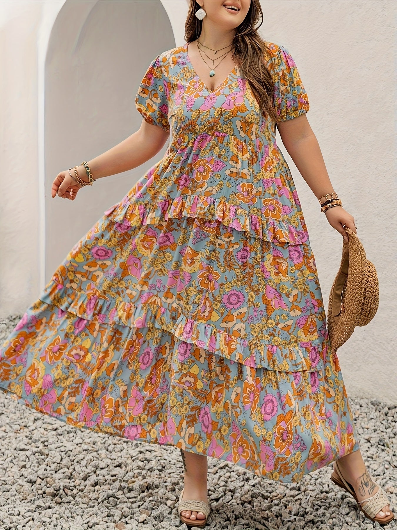 Sabina – Sukienka Boho Z Plisami