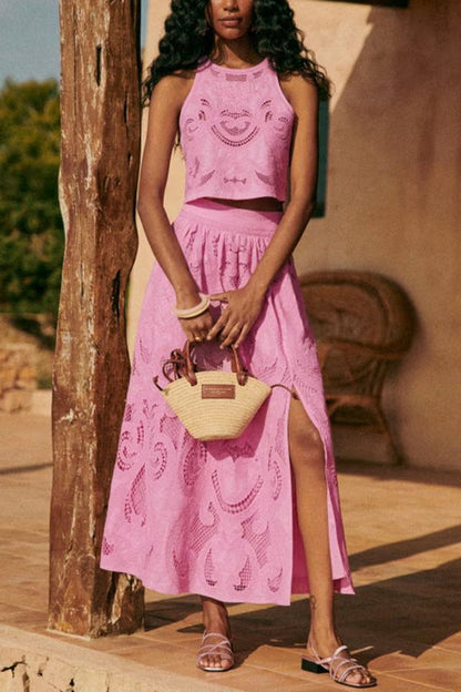 Lucille™ - Elegancka sukienka z delikatnym wzorem