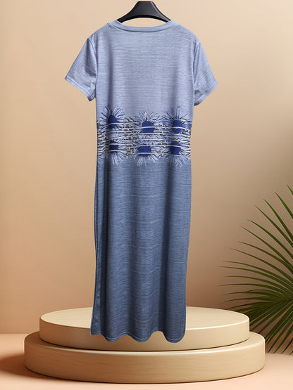 Renata – Sukienka Maxi W Tropikalny Print