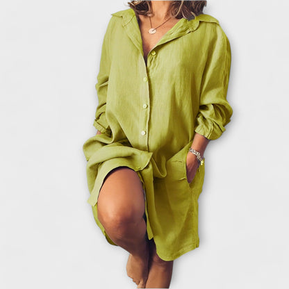 Lniana bluzka na co dzień