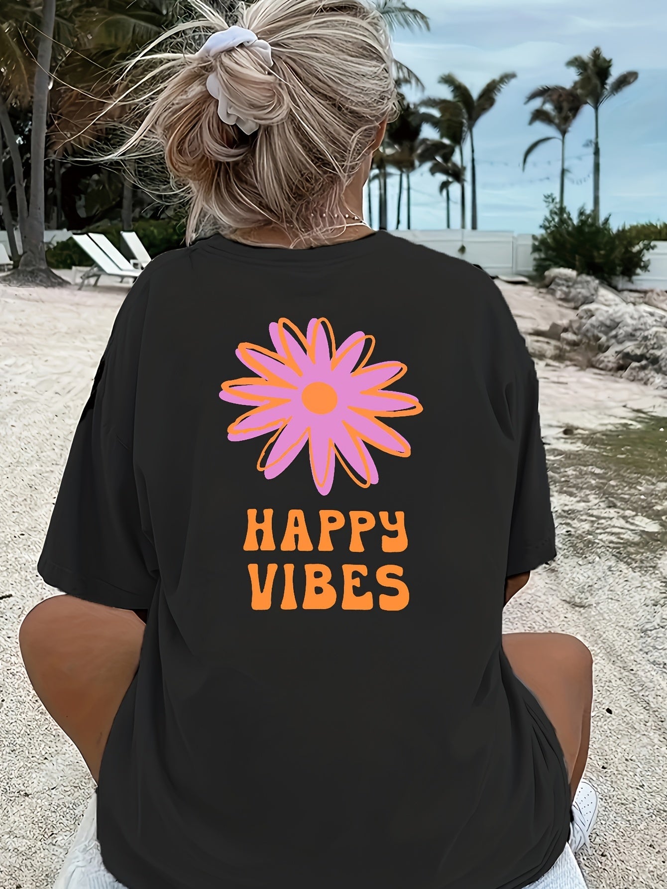 Natalia - Koszulka Happy Vibes