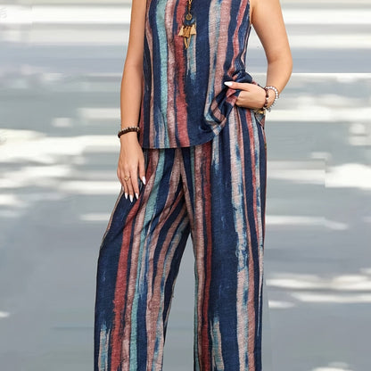 Klaudia - Elegancki Bezrękawnikowy Garnitur