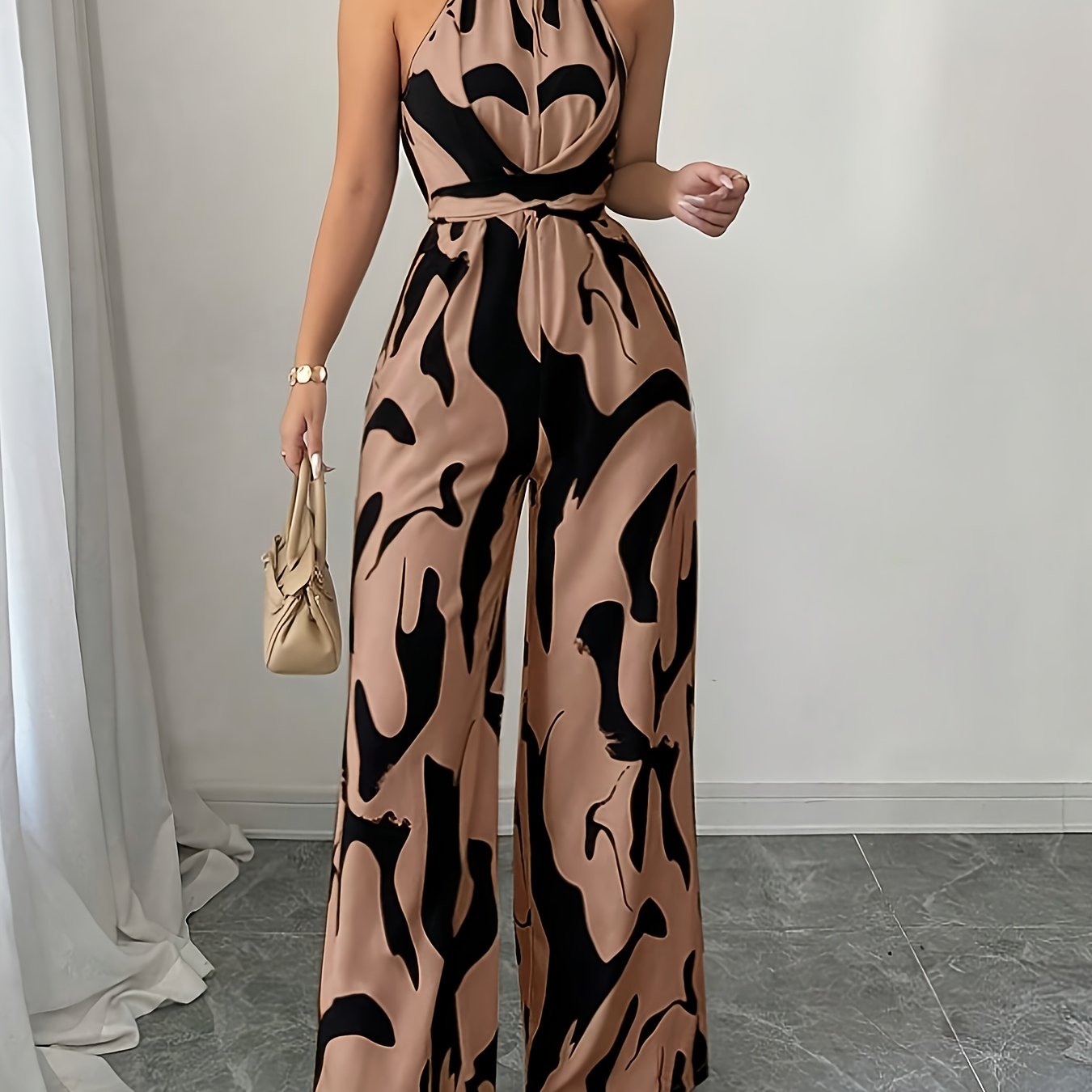 Celina - Kombinezon Płomienny Plus Size