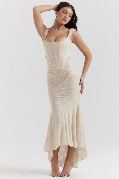 Koronkowa sukienka maxi Casandra