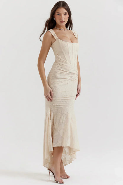Koronkowa sukienka maxi Casandra